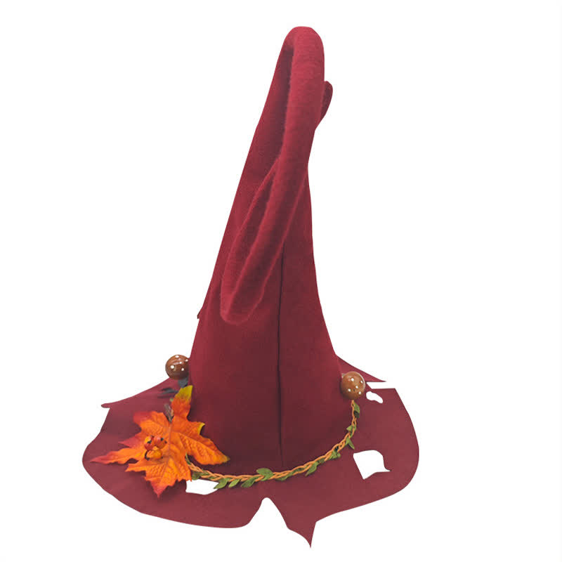 Halloween Red Leaf  Wizard Hat - image 4