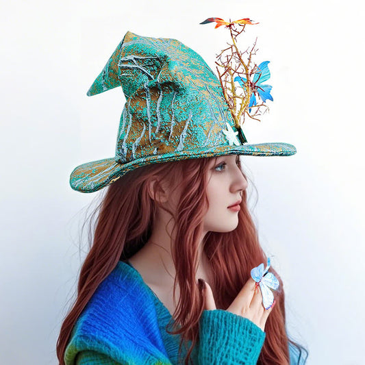 Halloween Butterfly Shell Witch Hat - image 0