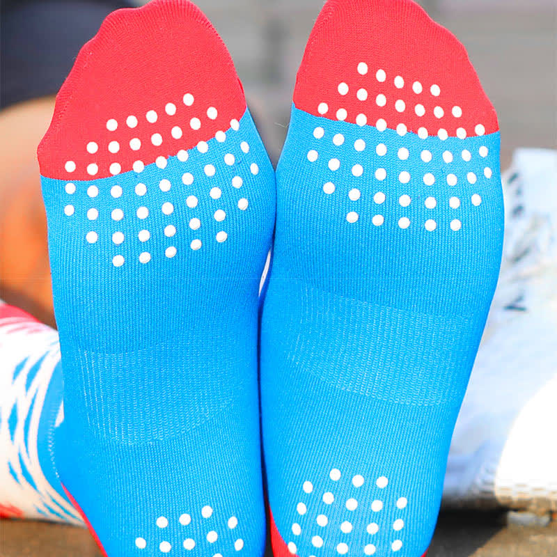 Graphics Color Block Quarter Compression Socks(6 Pairs) - image 7