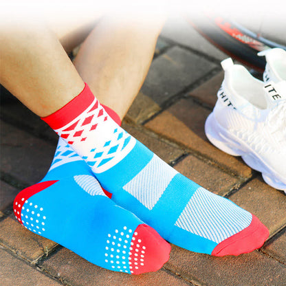 Graphics Color Block Quarter Compression Socks(6 Pairs) - image 5