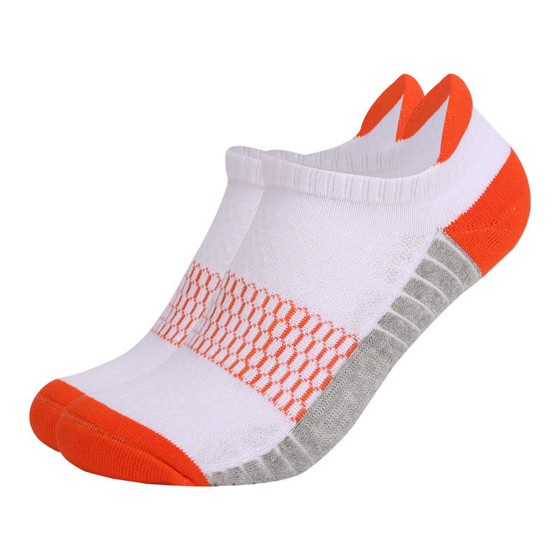 Cotton Comfy Non-slip Ankle Compression Socks(6 Pairs) - Orange - EU39-42(US6-8.5) - image 4