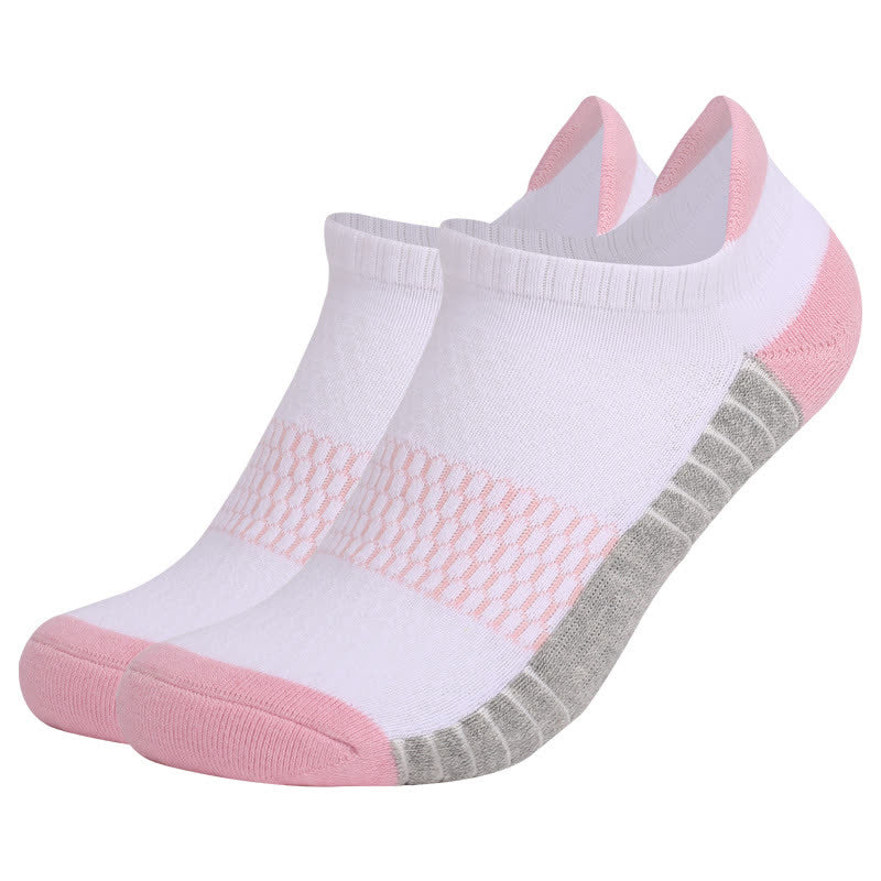 Cotton Comfy Non-slip Ankle Compression Socks(6 Pairs) - Pink - EU39-42(US6-8.5) - image 5