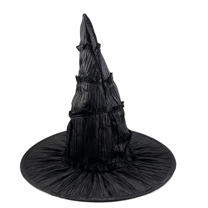 Halloween Gorgeous Large Brim Witch Hat - image 3