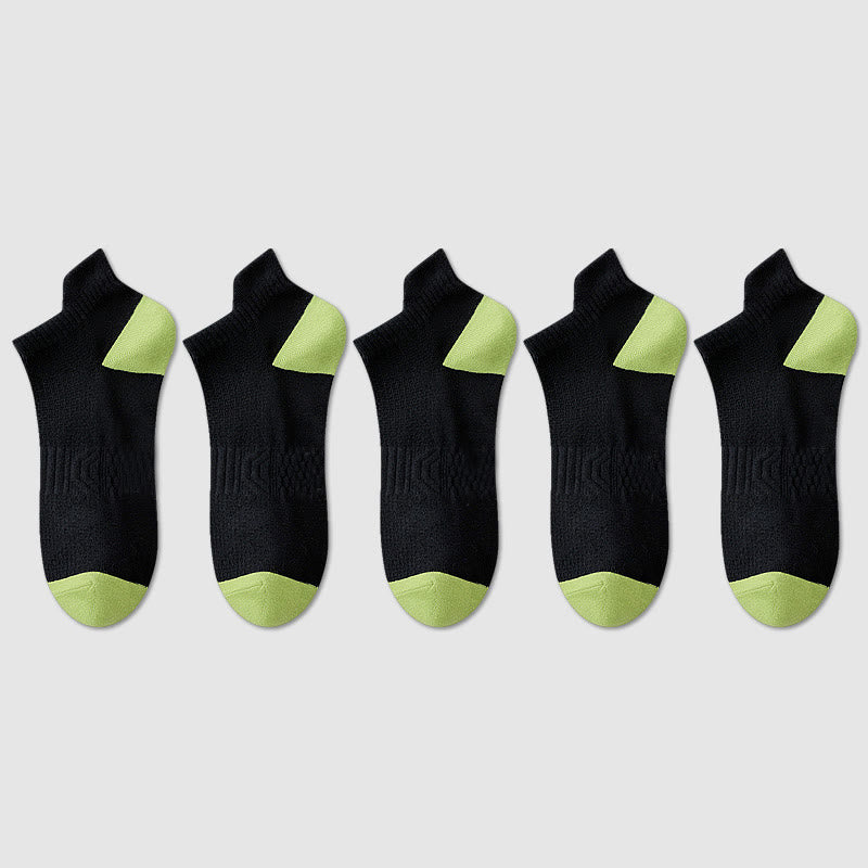 Cotton Sweat-wicking Mesh Breathable Ankle Compression Socks(5 Pairs) - image 7
