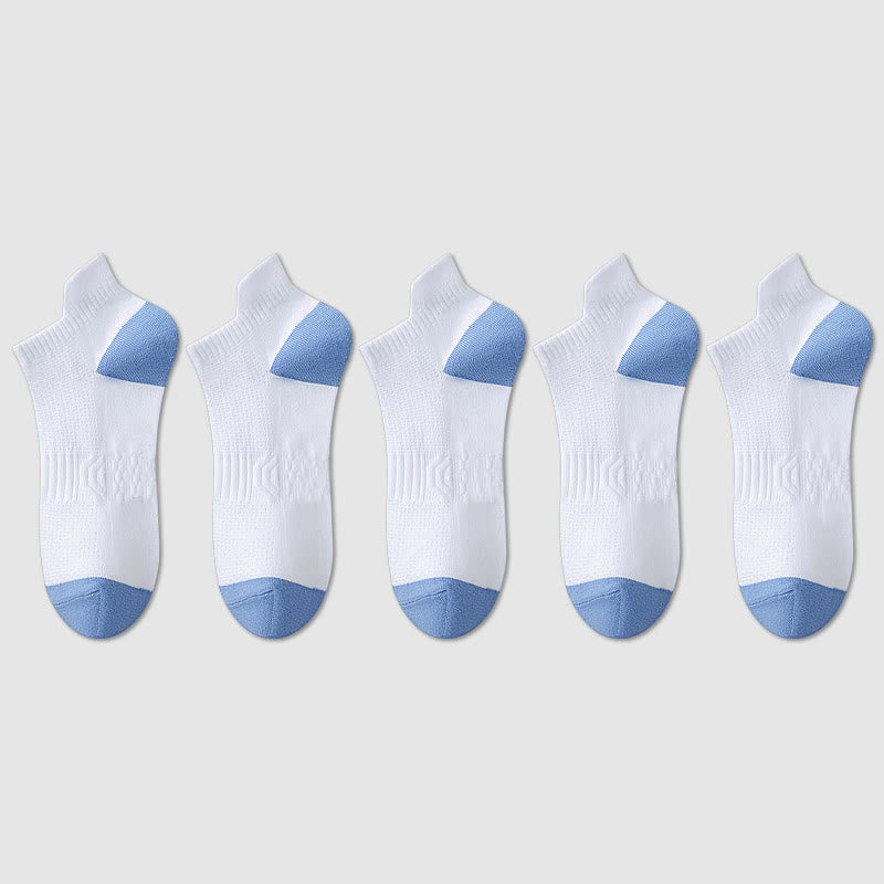 Cotton Sweat-wicking Mesh Breathable Ankle Compression Socks(5 Pairs) - image 9