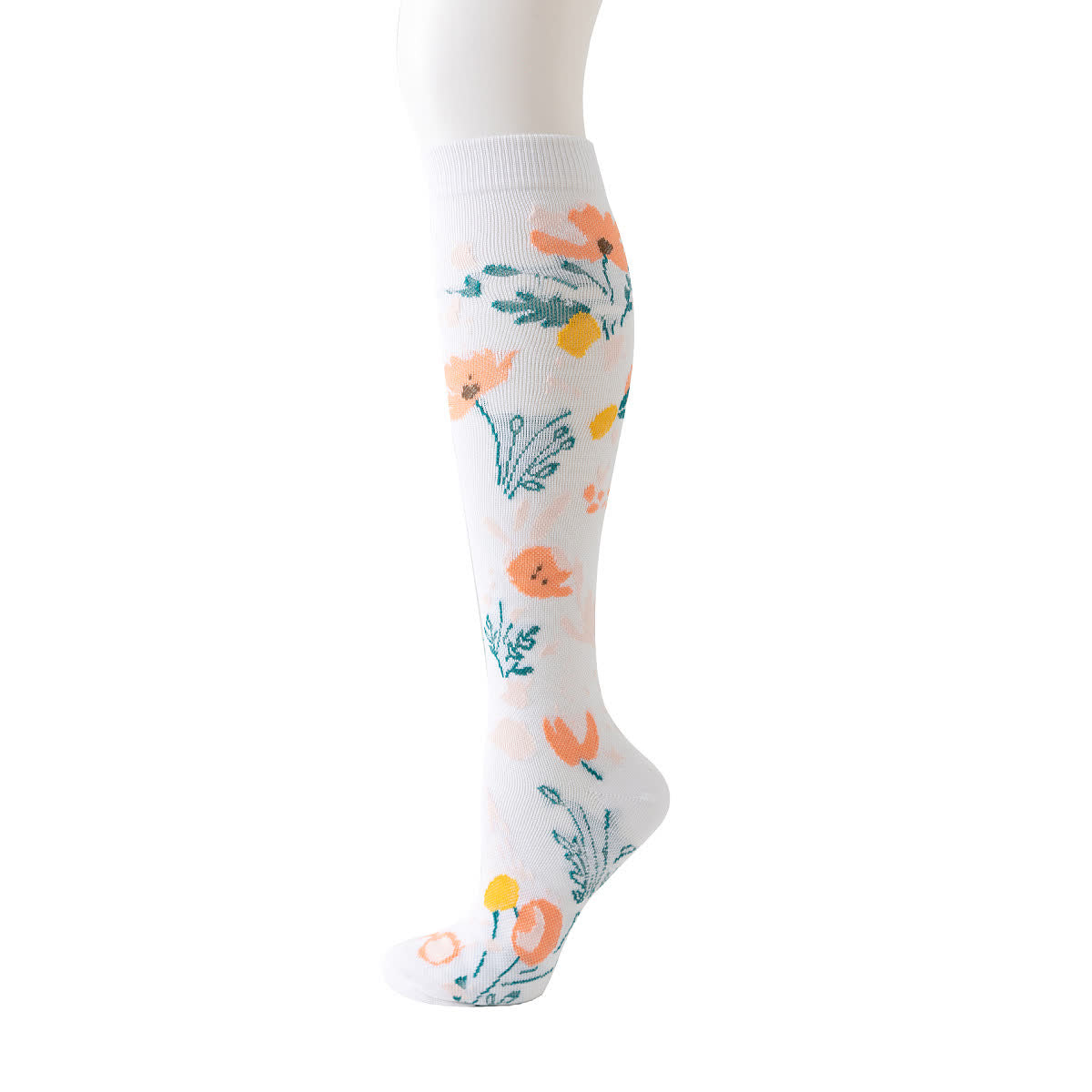 White Floral Series Compression Socks(6 Pairs) - image 3