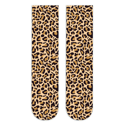 Wild Leopard Camouflage Print Knee High Socks(5 Pairs) - A - EU36-42(US3-8.5) - image 10