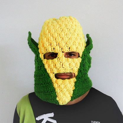 Plus Size Corn Beanie - Yellow - One Size - image 1