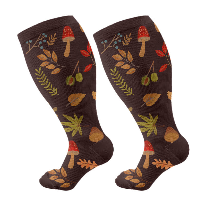 Plus Size Autumn Hedgehog Compression Socks - image 5
