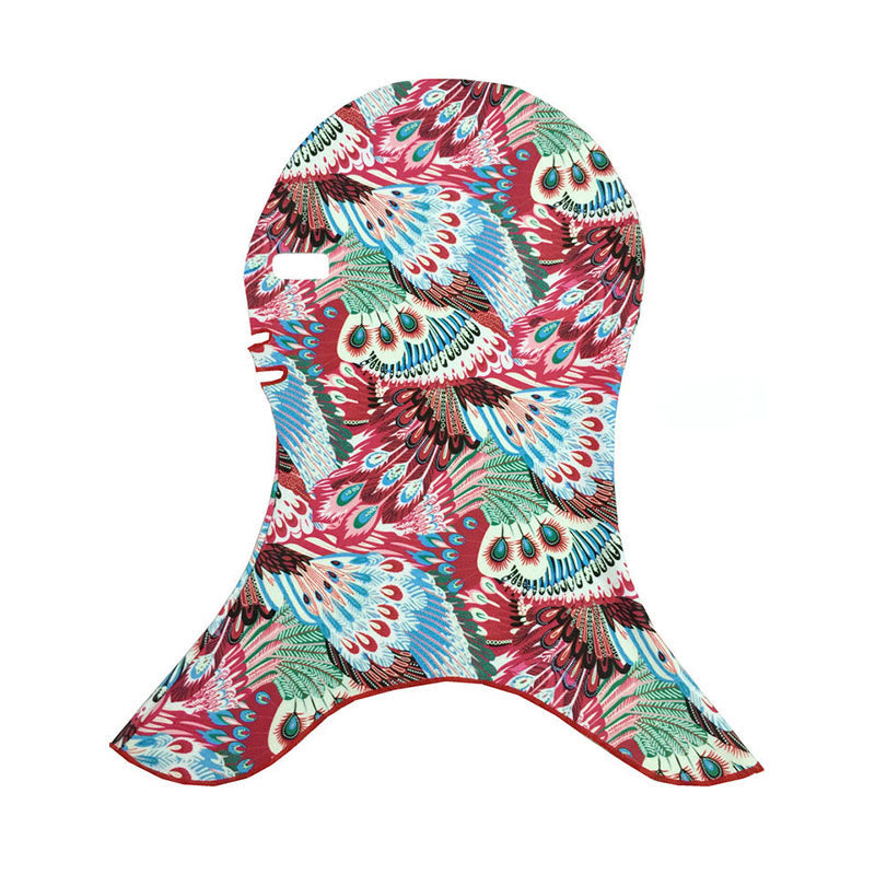 Animal Flower Patterns Sun Protection Facekini Mask - D - One Size - image 4