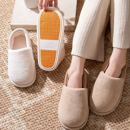 Plus Size Solid Color Soft Slippers - image 0