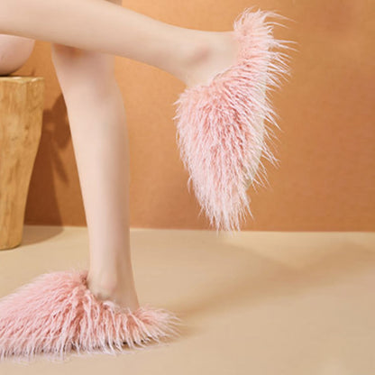 Plus Size Fluffy Fur Slippers - image 3