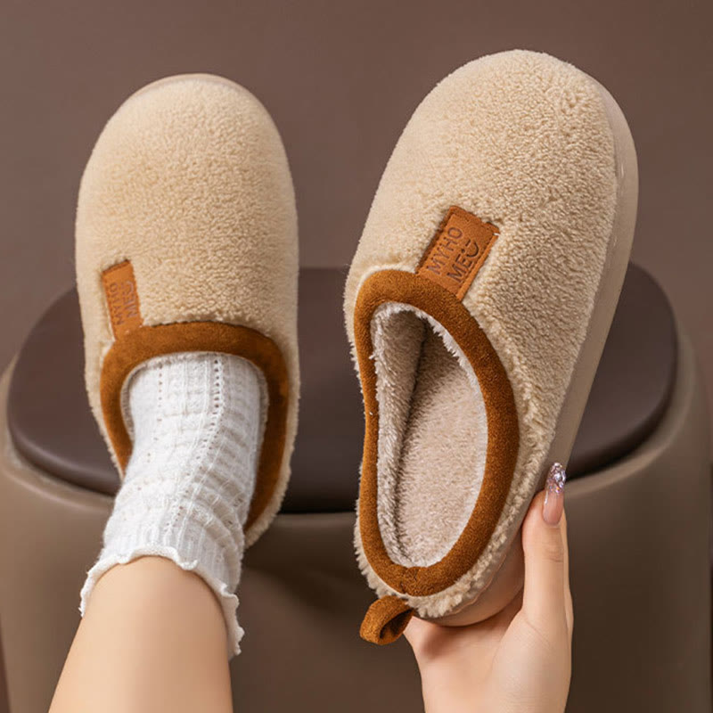 Plus Size Simple Plush Slippers - image 3