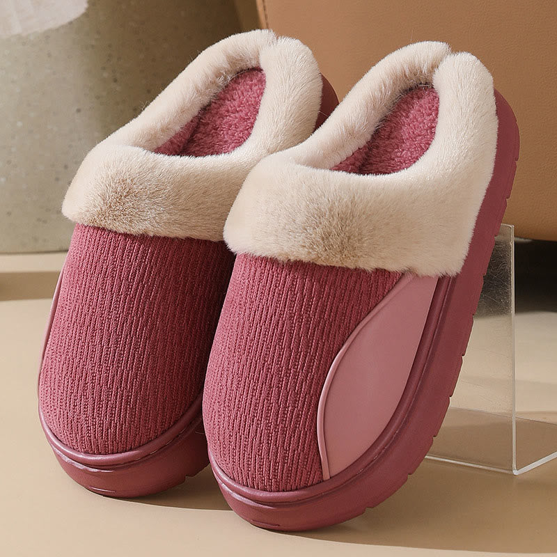 Plus Size Thick Soled Slippers - Pink - EU45-46(US11-12) - image 11