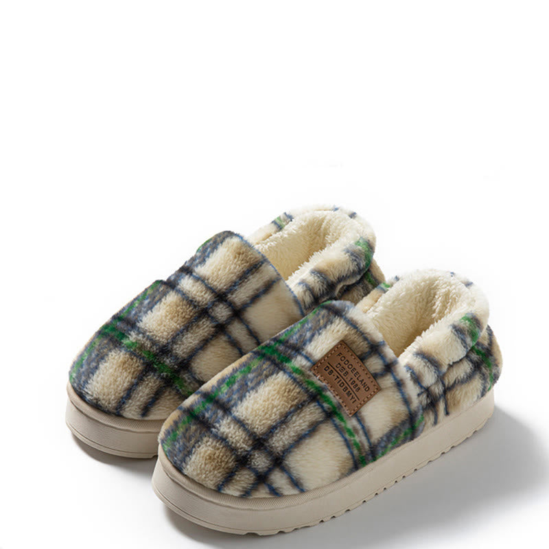 Plus Size Grid Design Slippers - Green - EU44-45(US10-11) - image 15