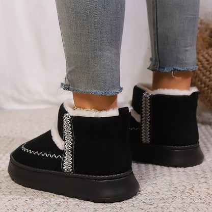 Plus Size Lace Ethnic Style Slippers Boots - image 3