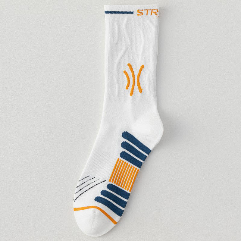 Plus Size Seamless Quarter Compression Socks(5 Pairs) - White - EU39-45(US6-11) - image 11