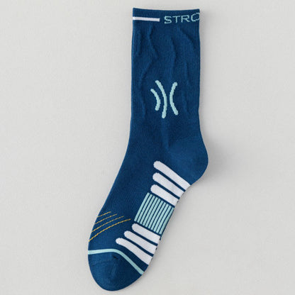 Plus Size Seamless Quarter Compression Socks(5 Pairs) - Navy Blue - EU39-45(US6-11) - image 12