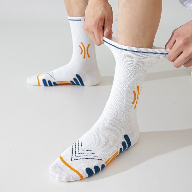 Plus Size Seamless Quarter Compression Socks(5 Pairs) - image 1