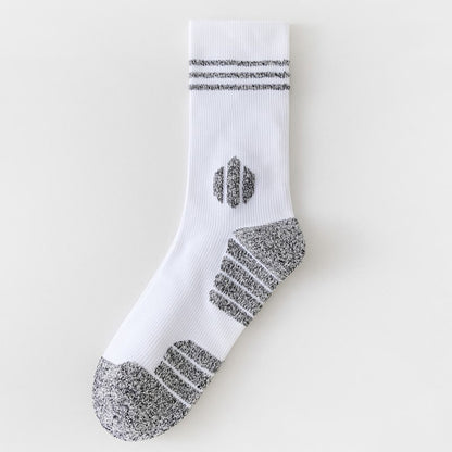 Plus Size Thick Cushion Quarter Compression Socks(5 Pairs) - White - EU39-45(US6-11) - image 10
