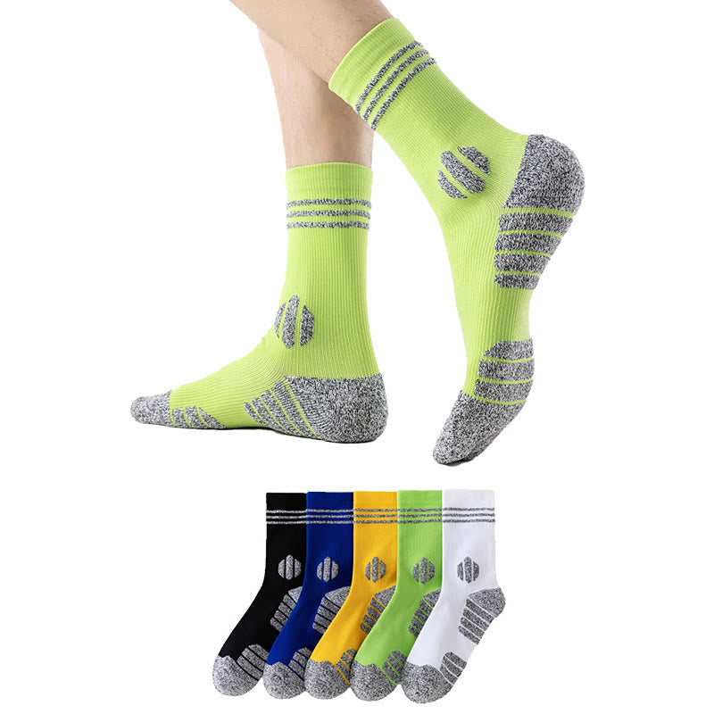 Plus Size Thick Cushion Quarter Compression Socks(5 Pairs) - image 0