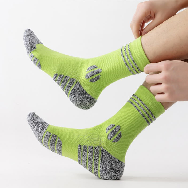 Plus Size Thick Cushion Quarter Compression Socks(5 Pairs) - image 5
