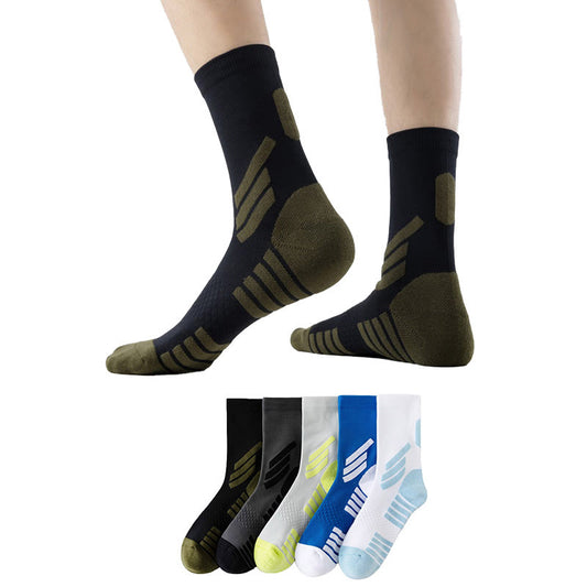 Plus Size Basketball Quarter Compression Socks(5 Pairs) - image 0