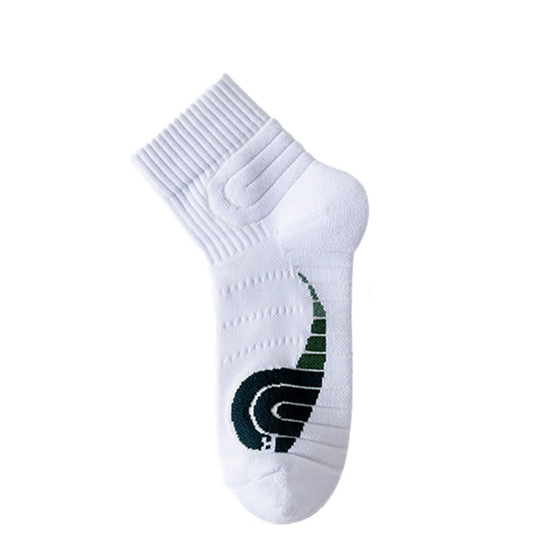 Plus Size Tennis Ankle Compression Socks(3 Pairs) - Dark Green - EU38-44(US5-10) - image 10