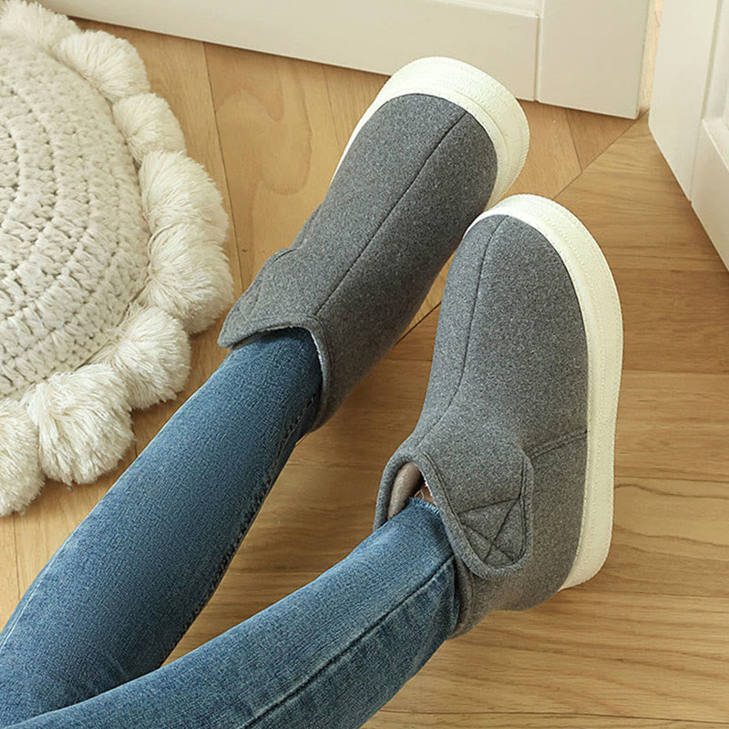 Plus Size Solid Color Durable Slippers - Grey - EU43-44(US9-10) - image 7