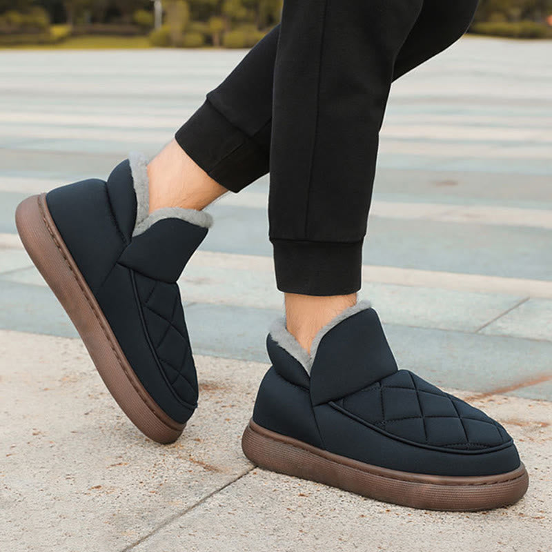 Plus Size Plush Grid Slippers - image 6