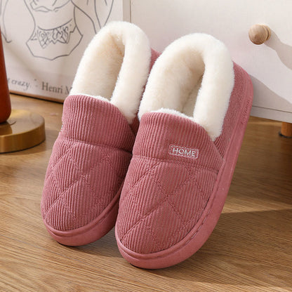 Plus Size Simple Cozy Design Slippers - Pink - EU44-45(US10-11) - image 9