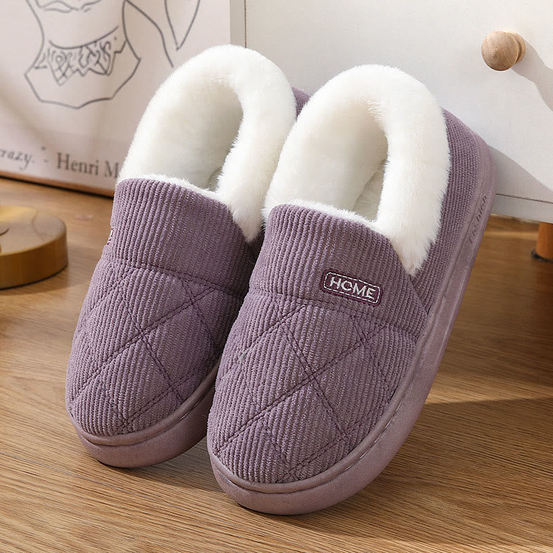 Plus Size Simple Cozy Design Slippers - Purple - EU44-45(US10-11) - image 10