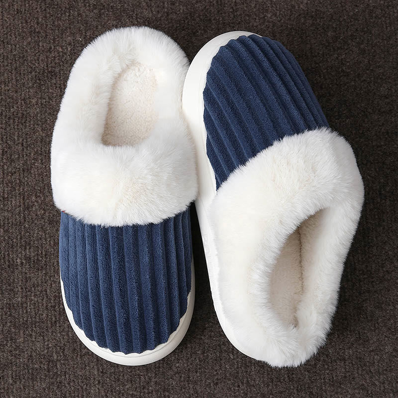Plus Size White Plush Slippers - image 4