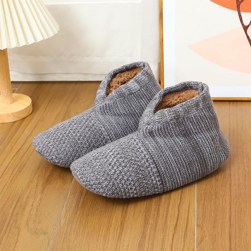 Plus Size Foldable Design Slipper Socks - Grey - EU40-43(US7-9) - image 14