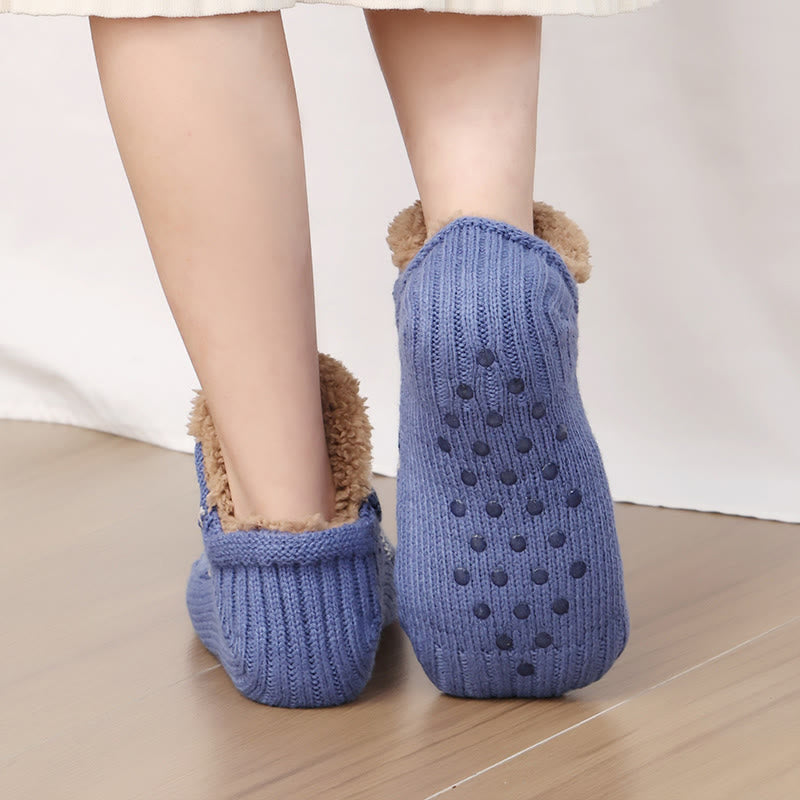 Plus Size Snowflake Slipper Socks - image 7