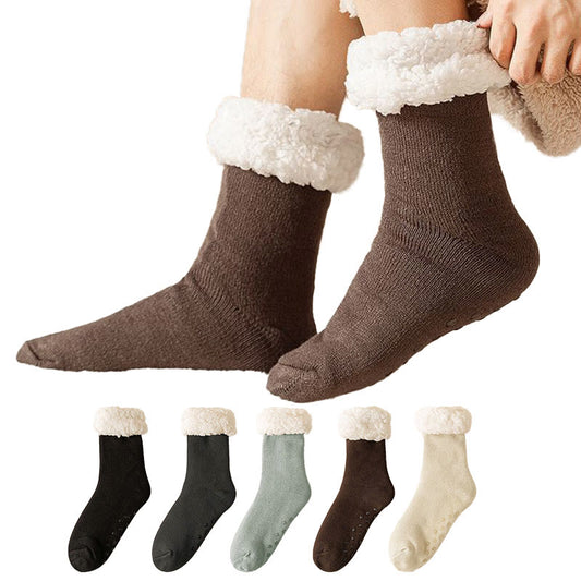 Plus Size Elastic Solid Color Slipper Socks - image 0