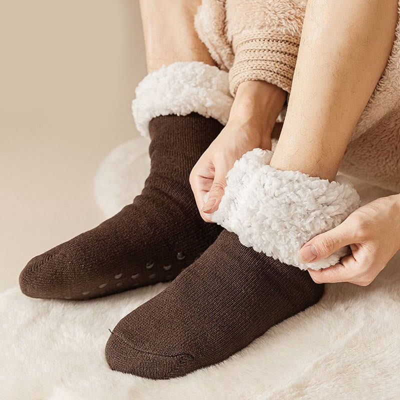 Plus Size Elastic Solid Color Slipper Socks - image 3