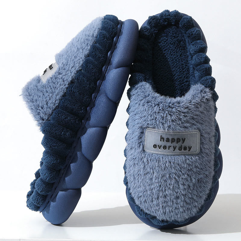 Plus Size Happy Everyday Slippers - Navy Blue - EU46-47(US9-10) - image 4