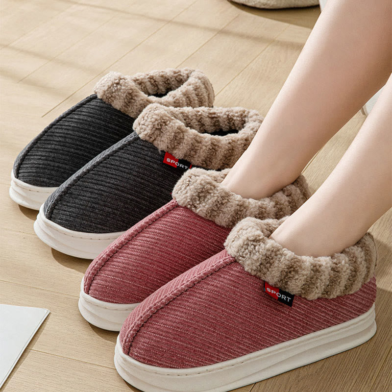 Plus Size Soft Plush Slippers - image 1