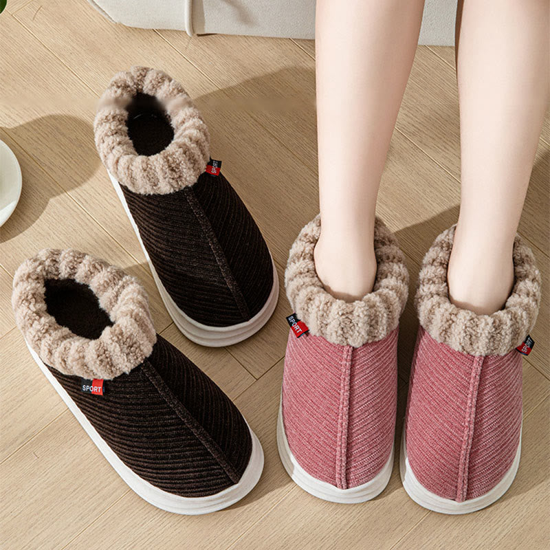 Plus Size Soft Plush Slippers - image 0