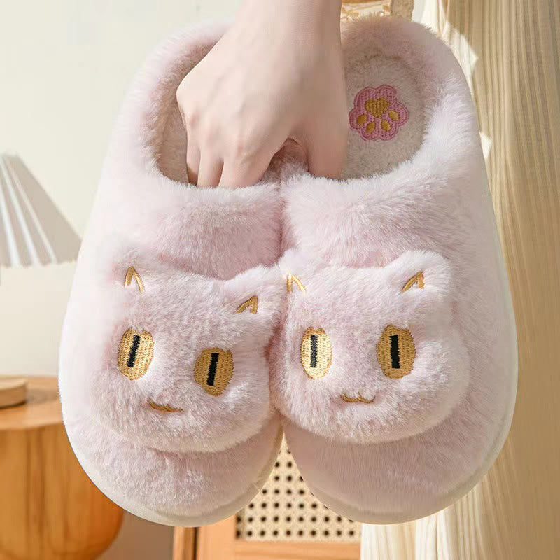 Plus Size Cute Cartoon cat Slippers - Pink - EU44-45(US10-11) - image 5