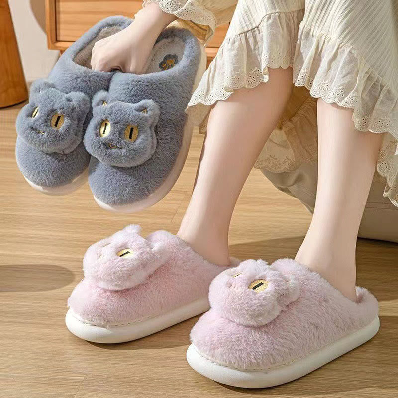 Plus Size Cute Cartoon cat Slippers - image 1