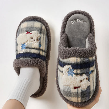 Plus Size Cute Cat Slippers - Grey - EU43-44(US9-10) - image 6