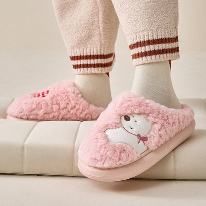 Plus Size Plush Puppy Slippers - image 2