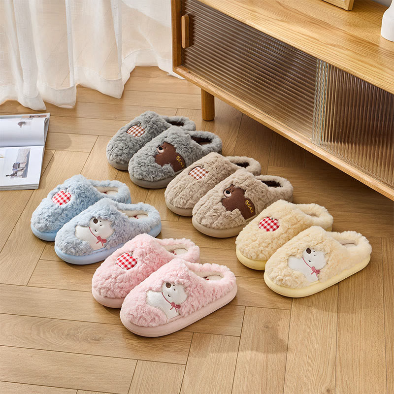 Plus Size Plush Puppy Slippers - image 7
