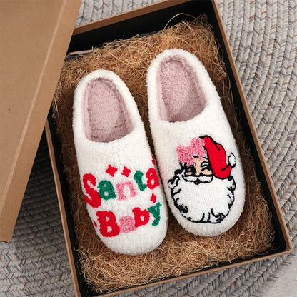 Plus Size Santa Baby Slippers - image 0