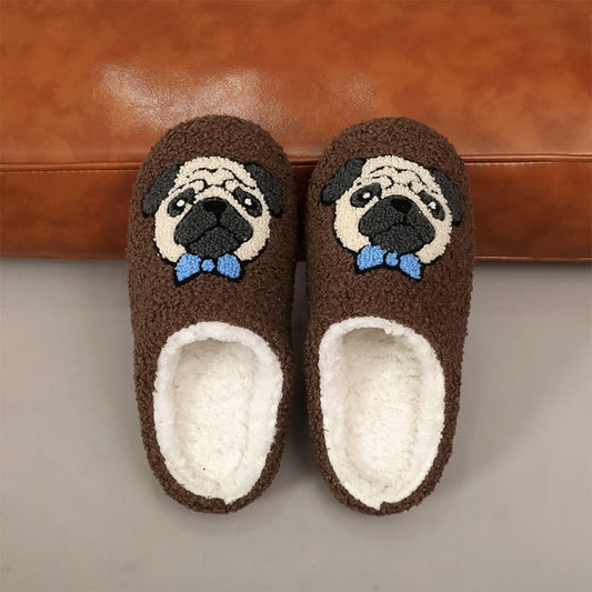 Plus Size Cute Pug Slippers - image 0