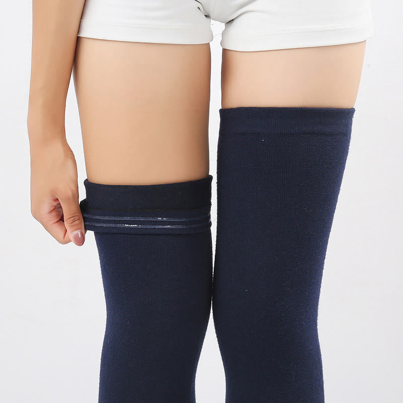 Solid Color Long Thigh Sleeves - image 11