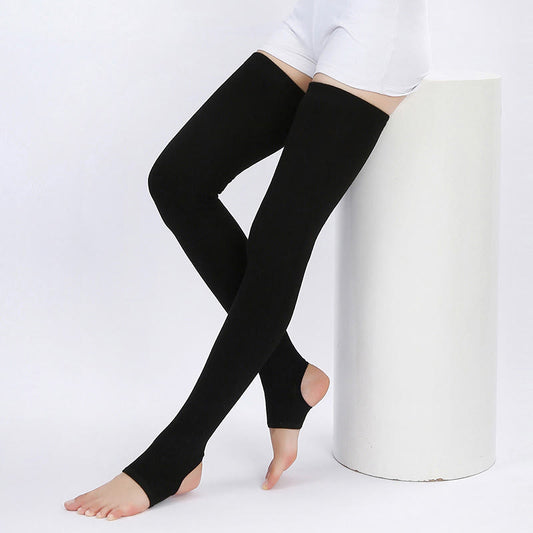 Smooth Stirrup Thigh Sleeves - Black - XL - image 0