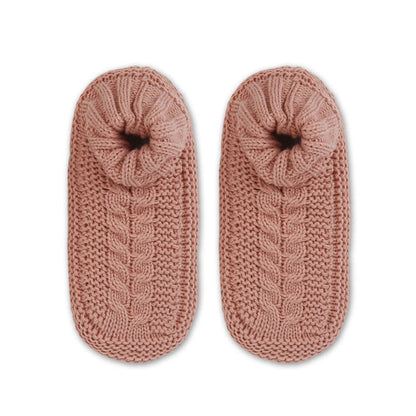 Plus Size Thickened Cozy Home Slipper Socks - Pink - EU36-41(US3-7.5) - image 8